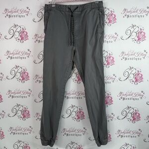 American Eagle pants next level flex grey tie up Outfitters Charcoal Joggers